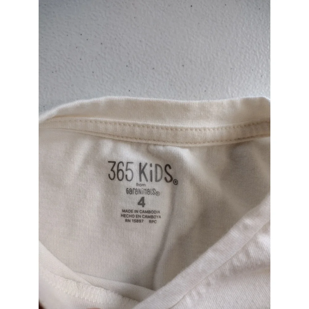 365 Kids Garanimals‎ Girls Graphic Tee and Pink Cargo Shorts Set Size 4